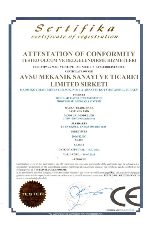 Attestation of Conformity Tested Ölçüm ve Belgelendirme Hizmetleri